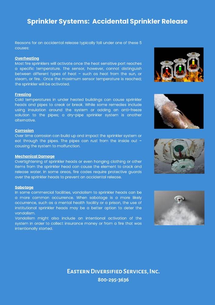 sprinkler systems accidental sprinkler release info